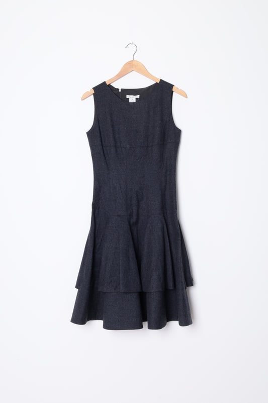 Oscar de la Renta Womens Grey Dress Size 4