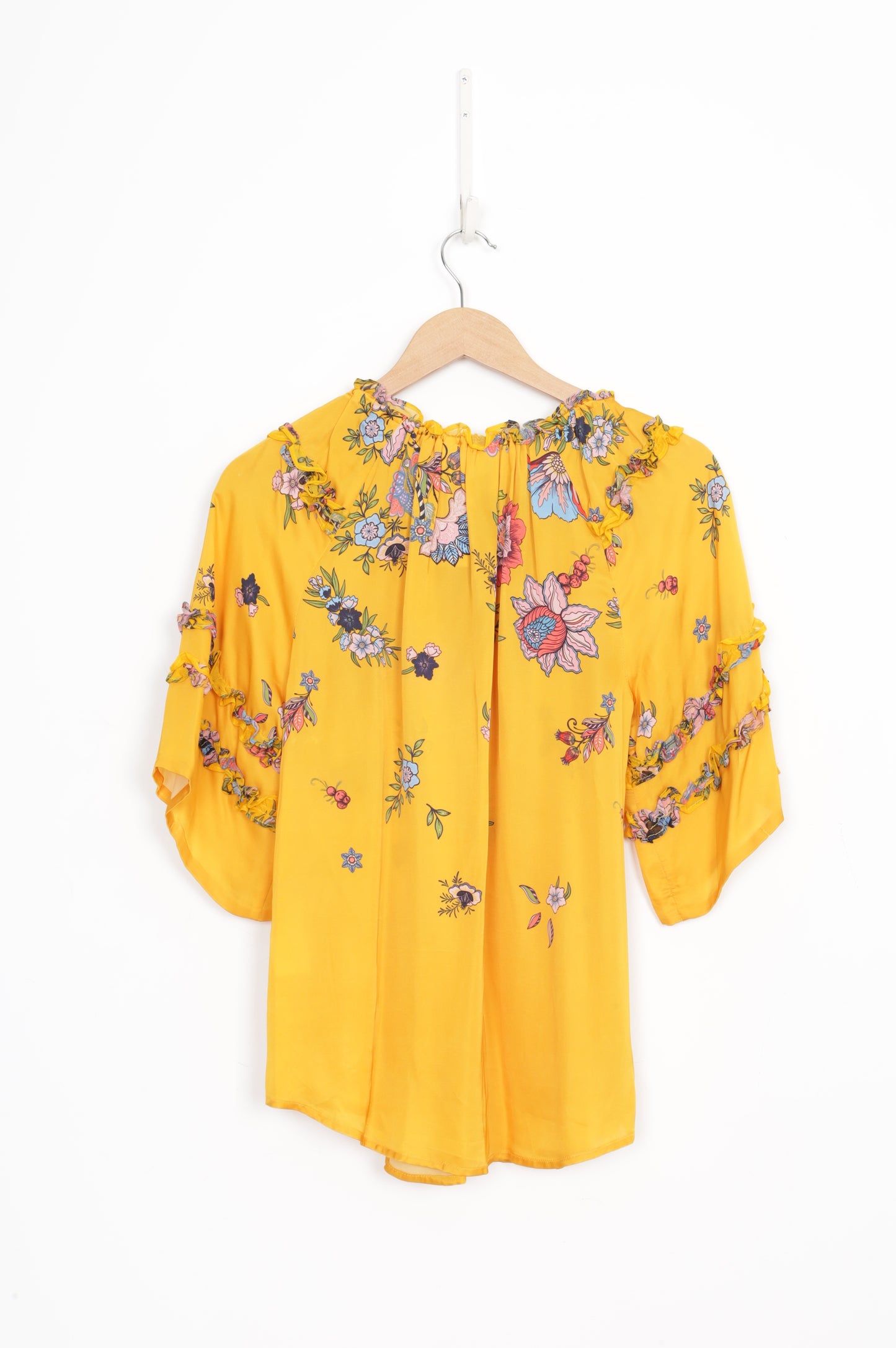 Loobies Story Womens Yellow Top Size 8