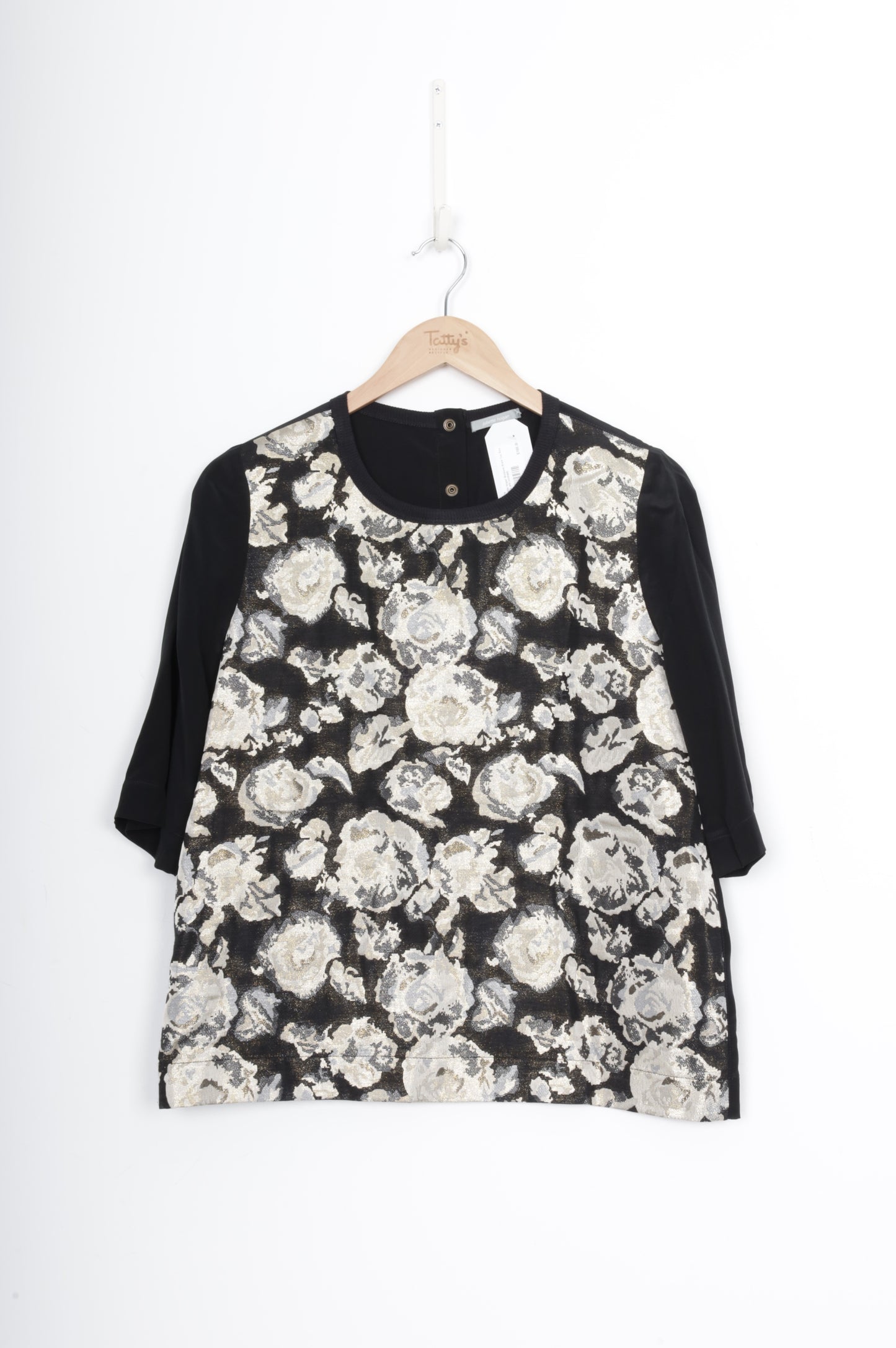 Juliette Hogan Womens Black Top Size 10