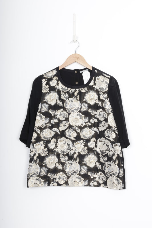 Juliette Hogan Womens Black Top Size 10