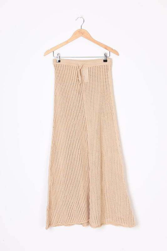 Dissh Womens Beige Maxi Skirt Size S