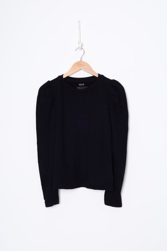 Velvet by Graham & Spencer Womens Black Sweatshirt Size XS