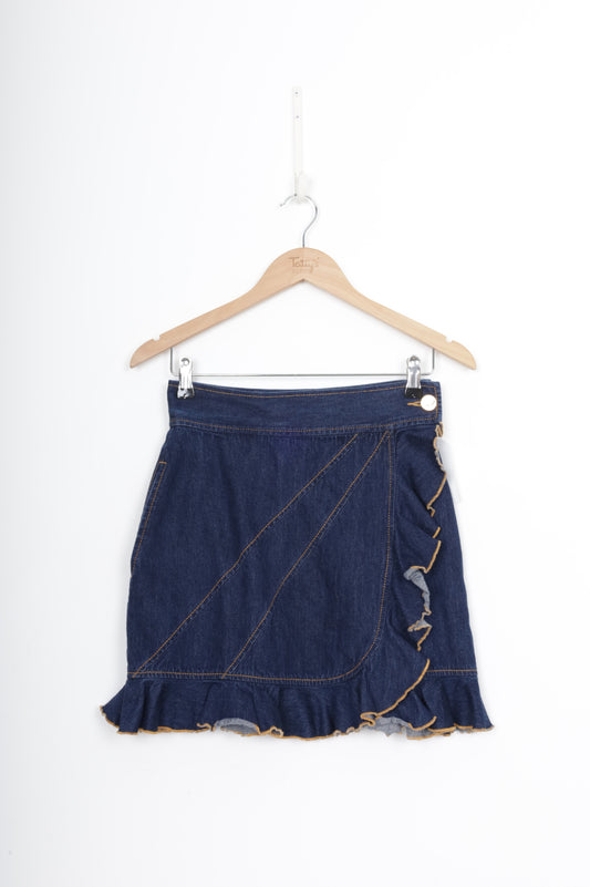 Karen Walker Womens Blue Mini Skirt Size 6