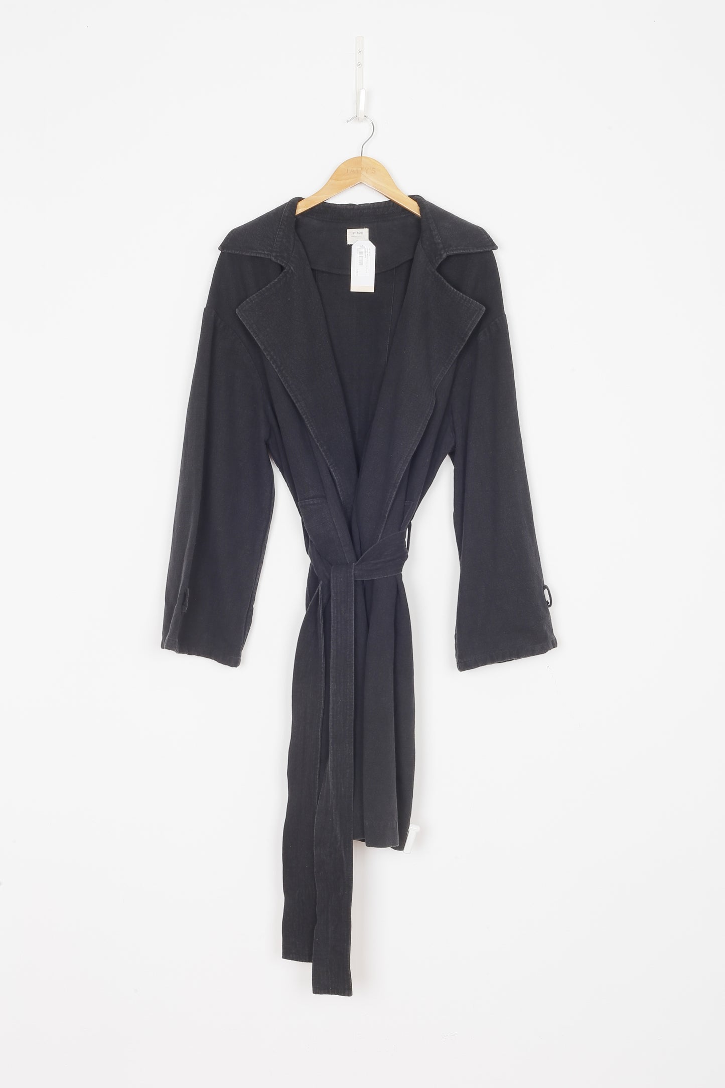 St Agni Womens Black Coat Size XL