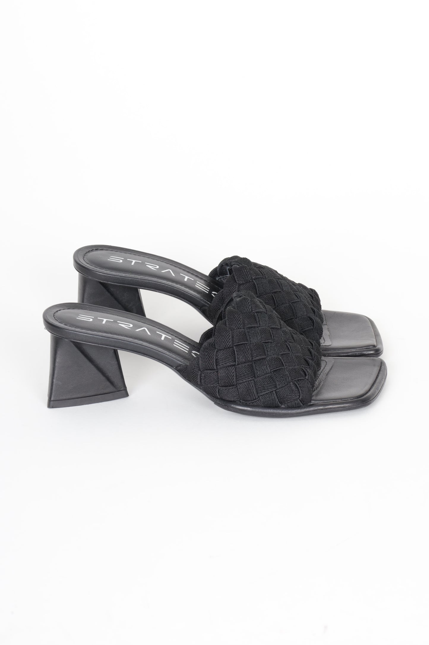 Strategia Womens Black Heels Size EU 38