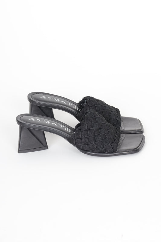 Strategia Womens Black Heels Size EU 38