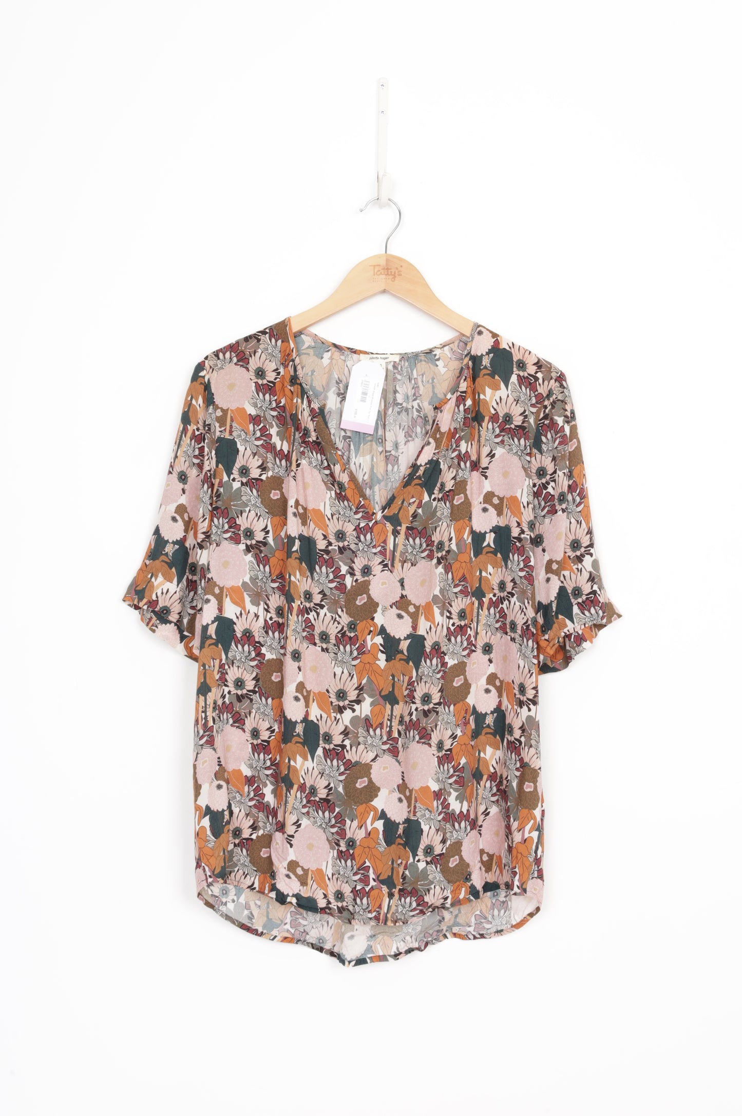 Juliette Hogan Womens Pink Top Size 10