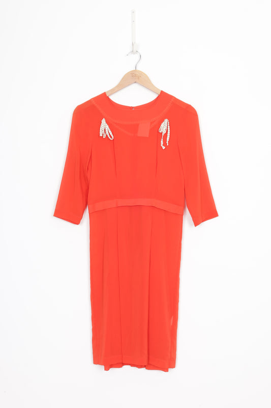 Ingrid Starnes Womens Orange Dress Size 8