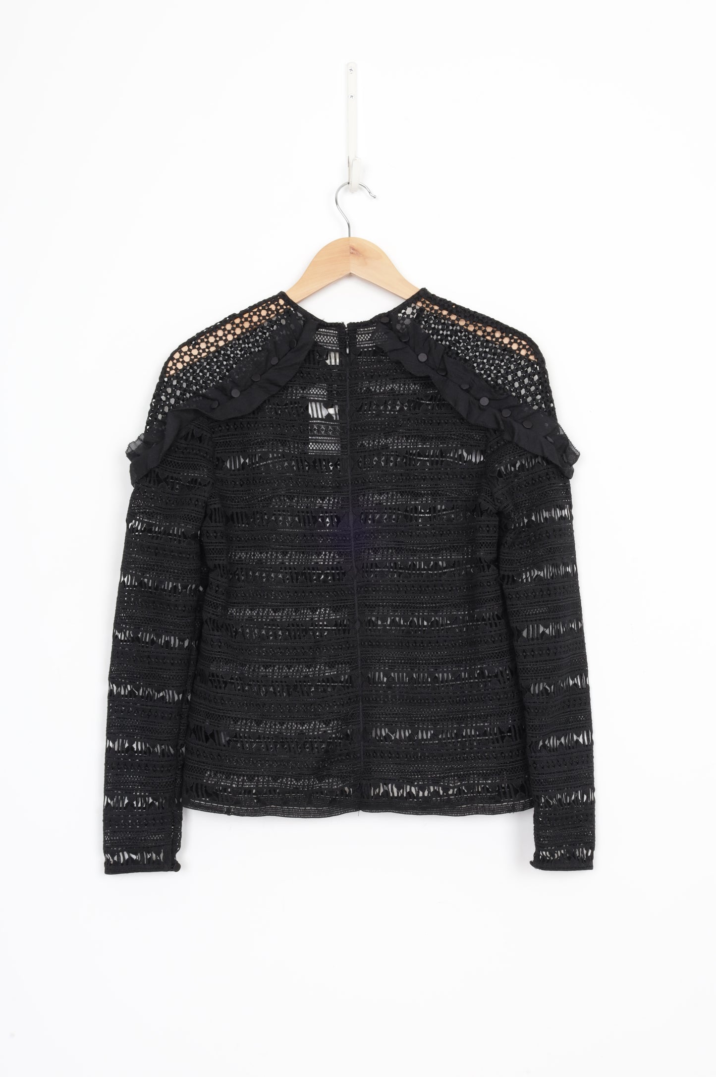 Self Portrait. Womens Black Top Size 12