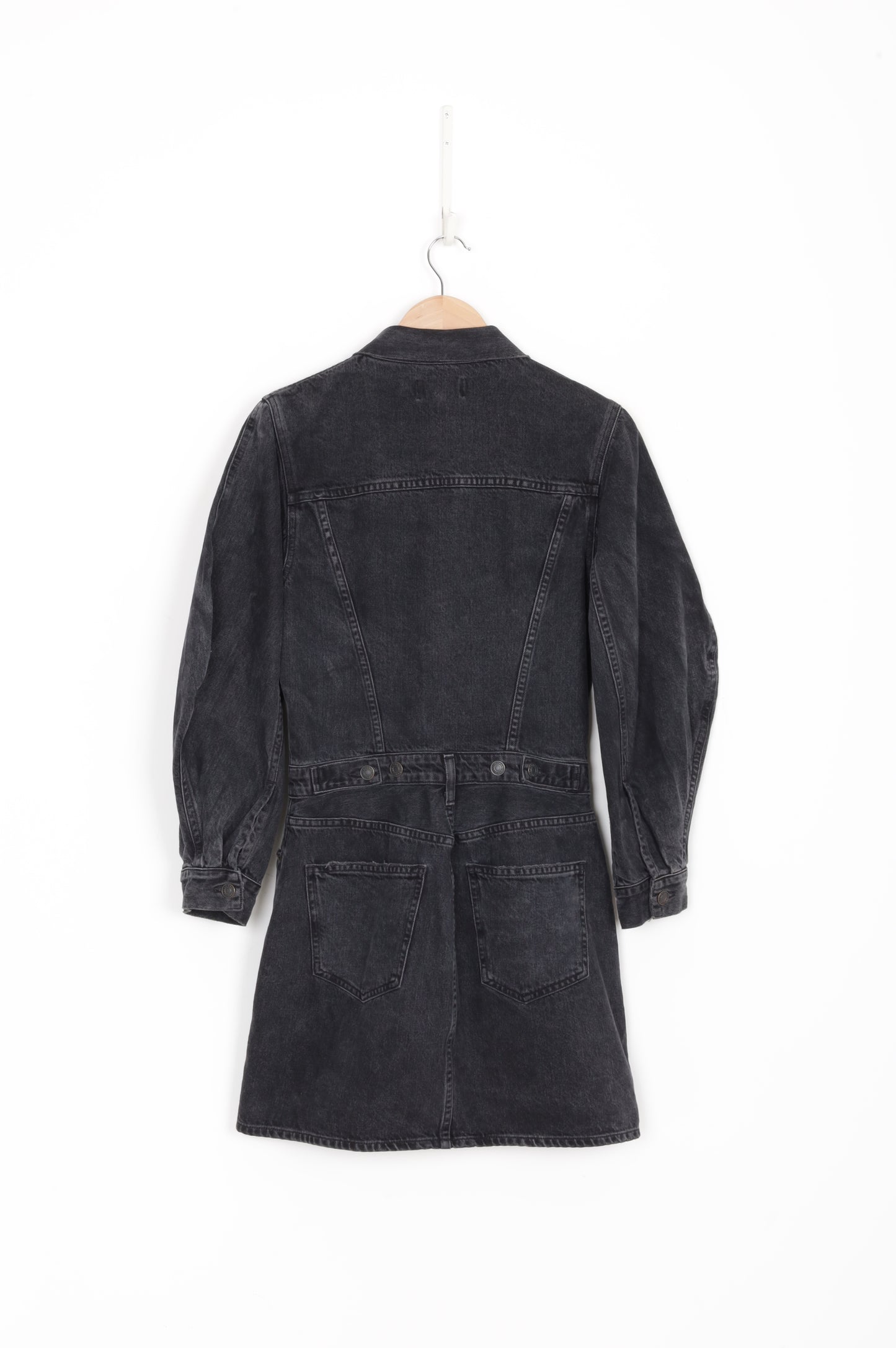 AGOLDE Womens Black Coat Size 6