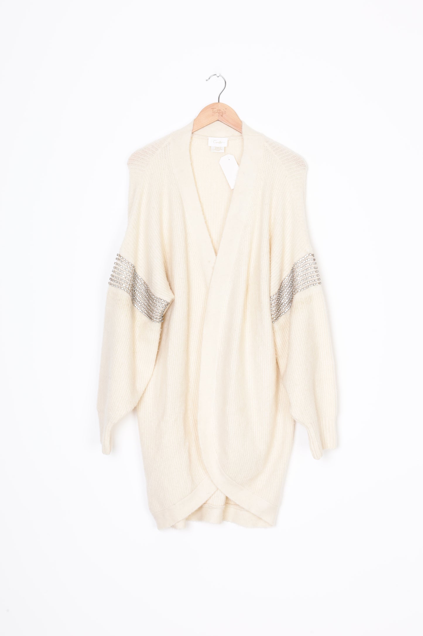 Camilla Womens Cream Cardigan Size XS