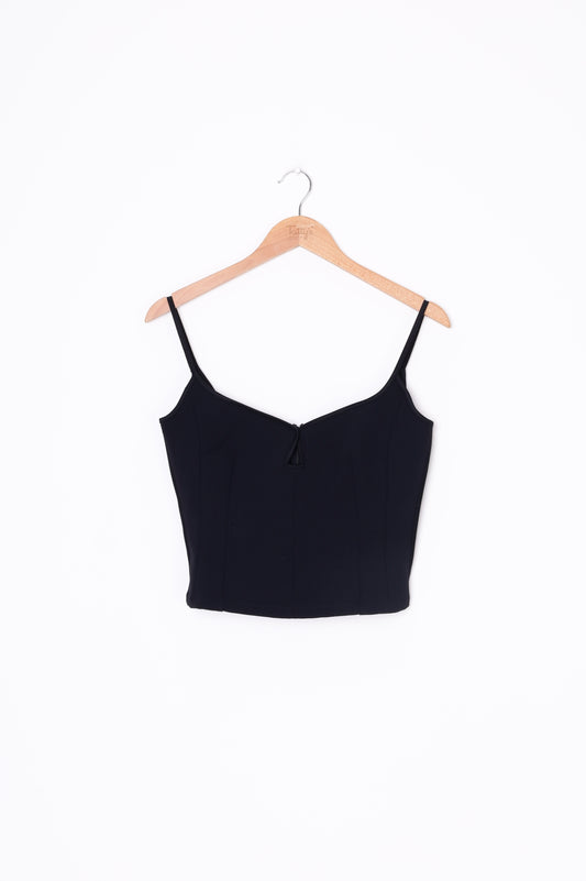 Paris Georgia Womens Black Top Size S