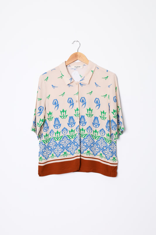 Nice Things Paloma S. Womens Cream Shirt Size EU 40
