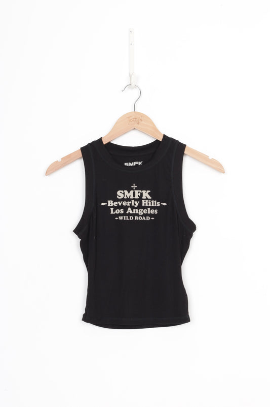 SMFK Womens Black Top Size S