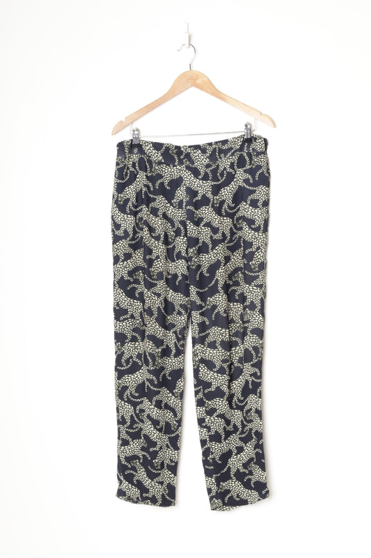Dries Van Noten Womens Blue Pants Size 40