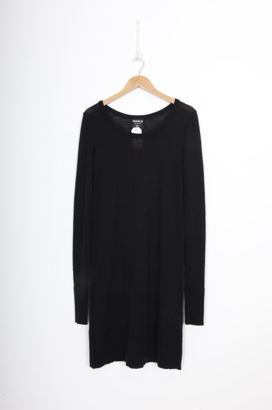 World Womens Black Dress Size S