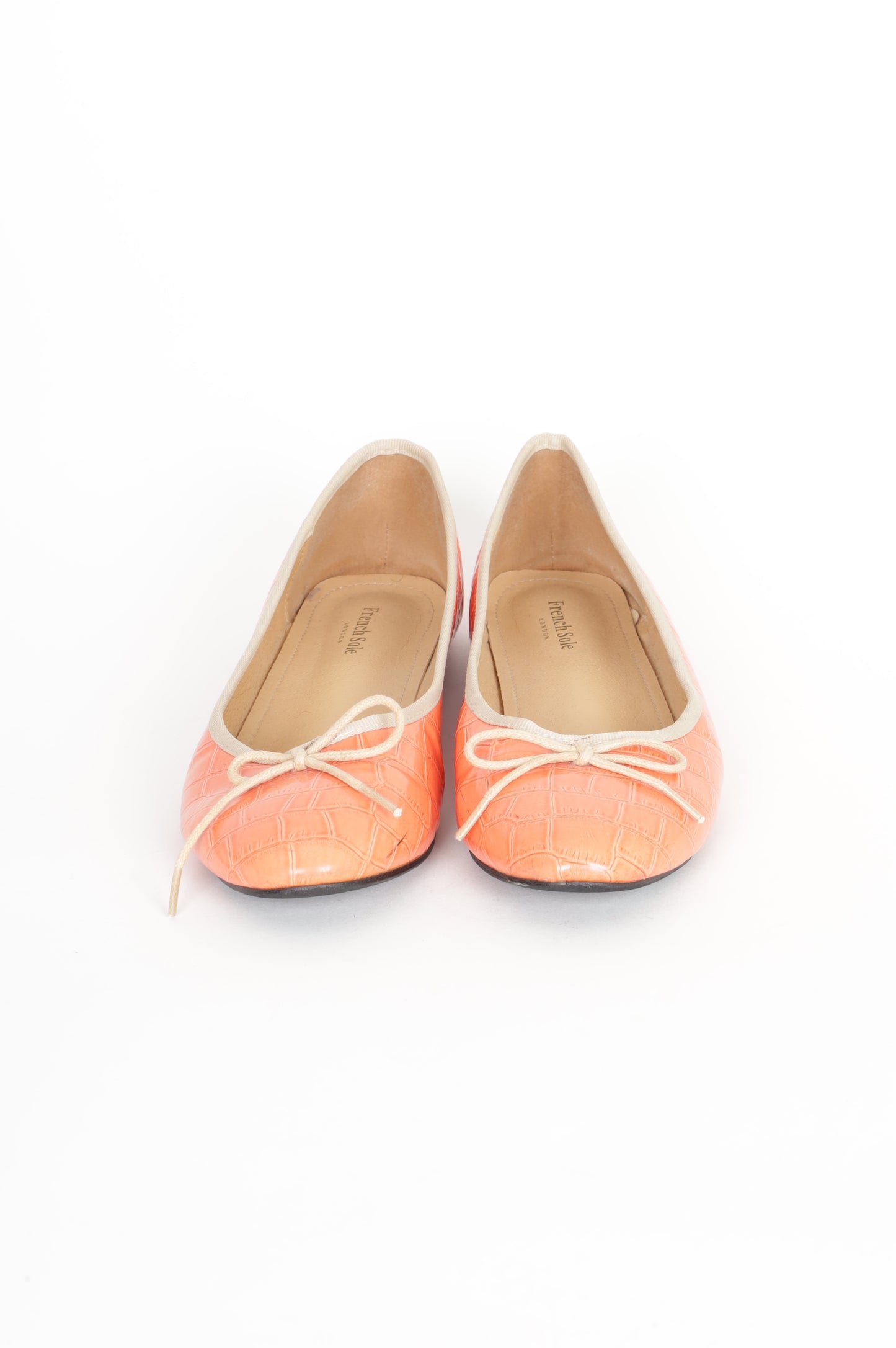 French Sole Womens Orange Shoes Size EU 39