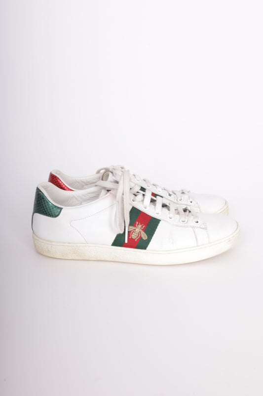 Gucci Mens White Sneakers Size EU 38.5