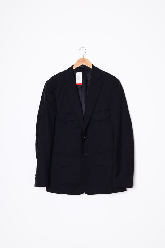 Wynn Hamlyn Mens Black Blazer Size 50