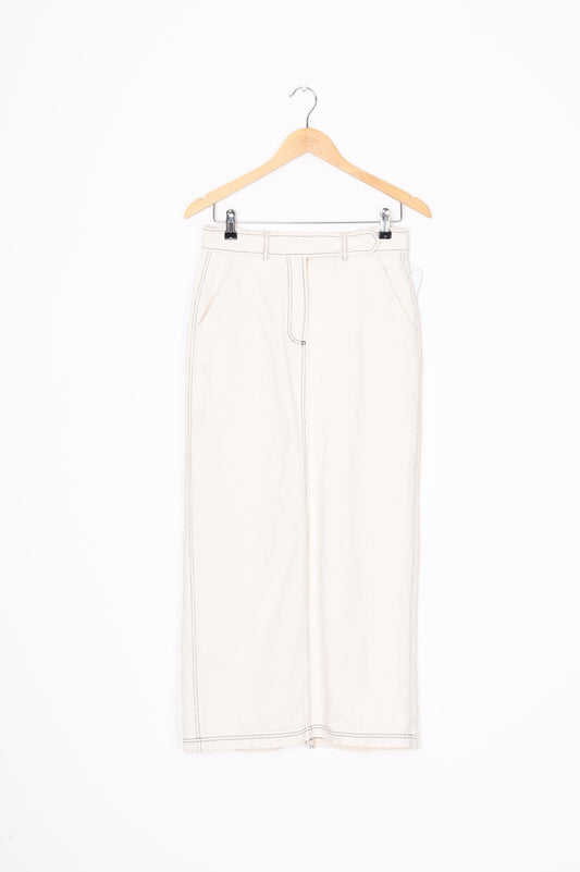 Superette Womens Cream Skirt Size 8