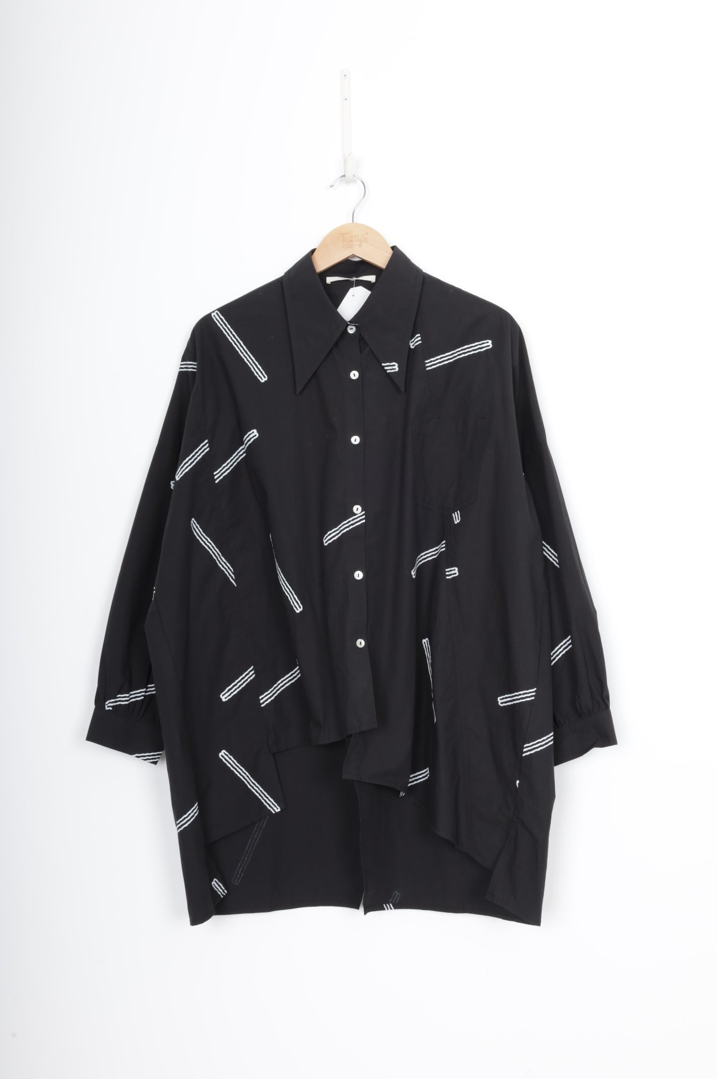 Two by Two Womens Black Shirt Size L