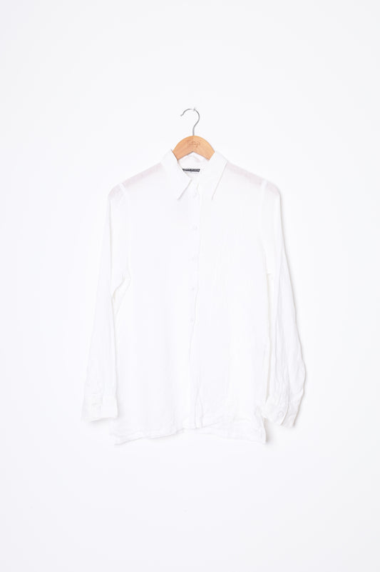 Adele Palmer Womens White Shirt Size 10