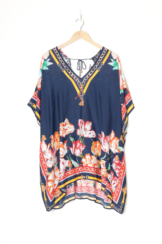 Jets by Jessika Allen Womens Blue Dress Size 40