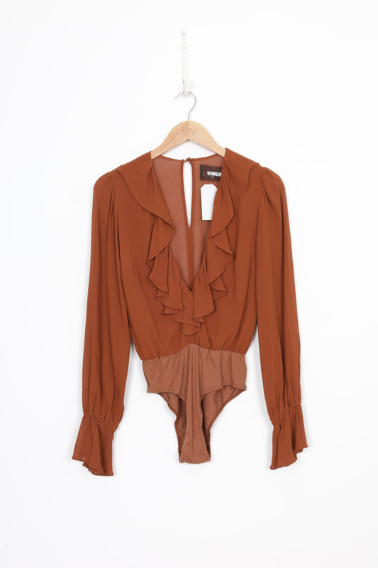 Reformation Womens Brown Blouse Size XS