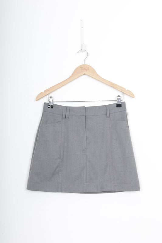 I Love Ugly Womens Grey Mini Skirt Size S