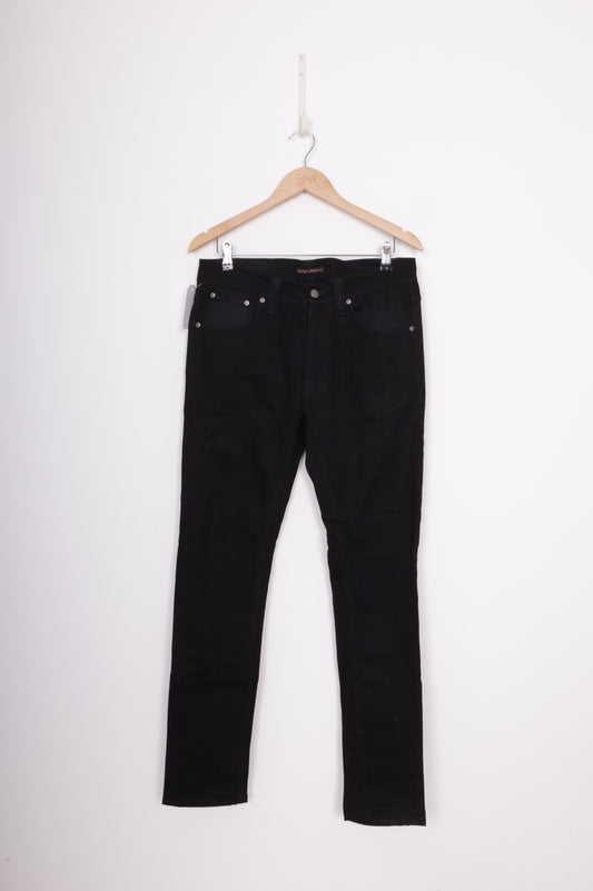 Nudie Jeans Mens Black Jeans Size W 31