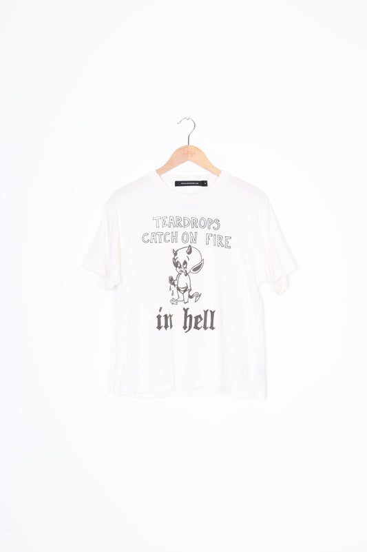 Stolen Girlfriends Club Womens White T-shirt Size 8