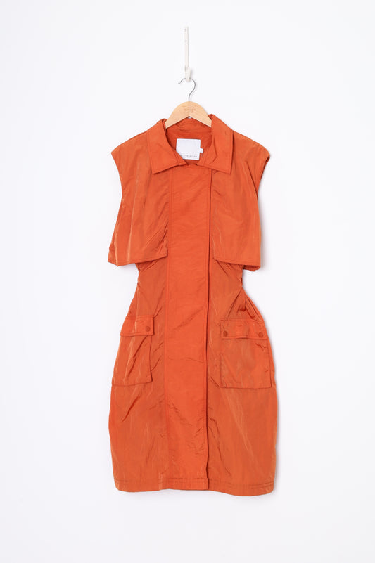 Aje Athletica Womens Orange Dress Size 6