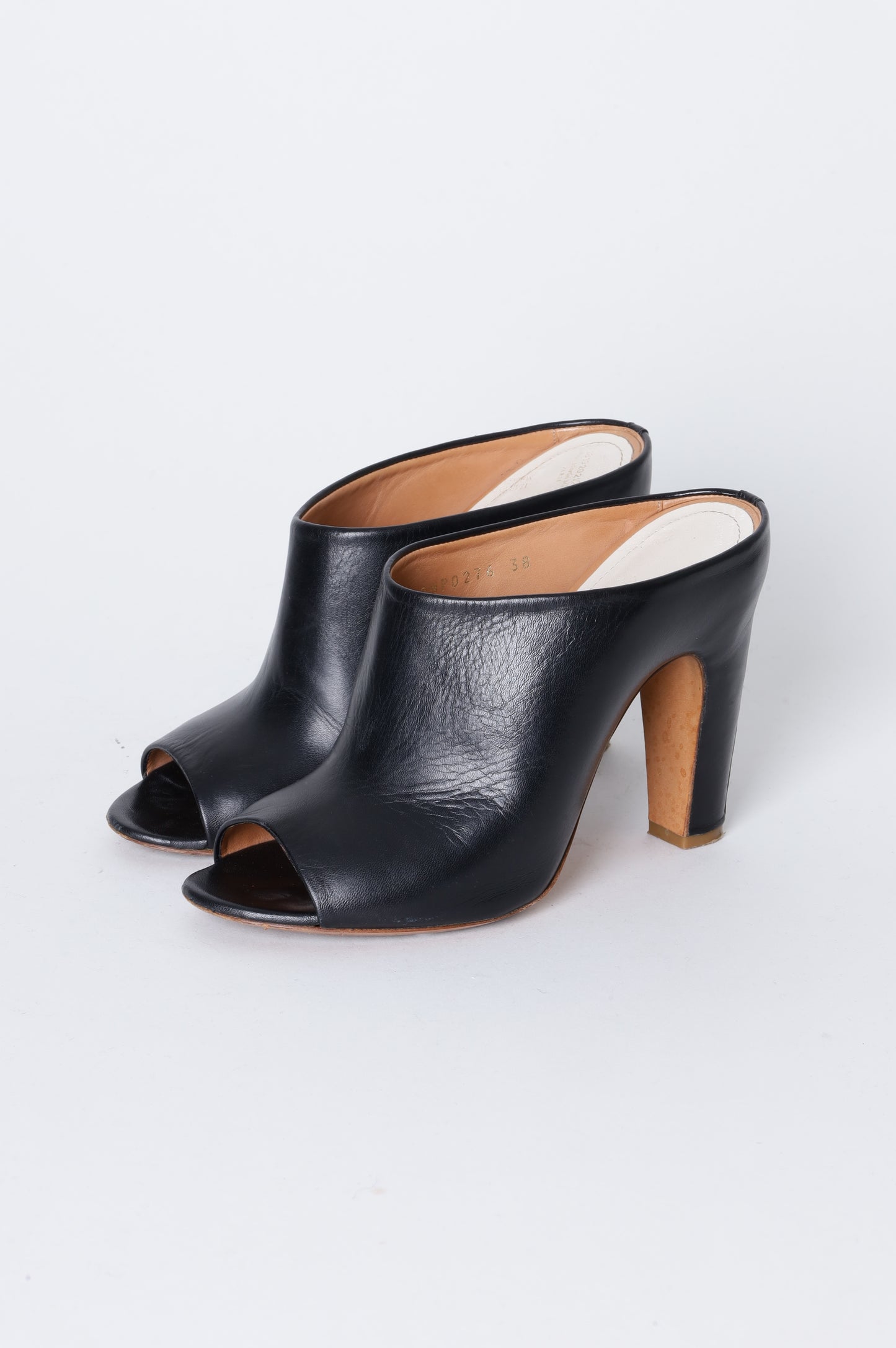 Maison Martin Margiela Womens Black Shoes Size EU 38