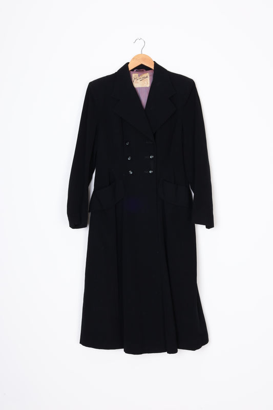 Parisian - Vintage Womens Black Coat Size M