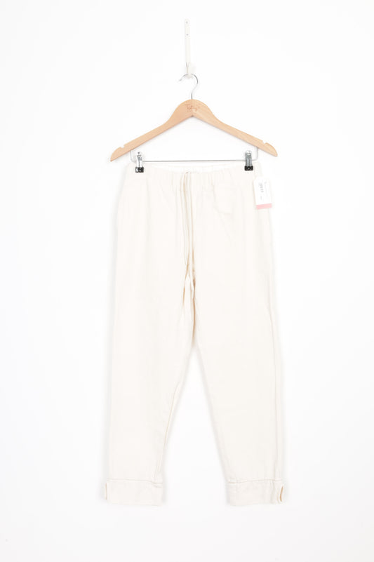 Bassike Womens Cream Pants Size 0