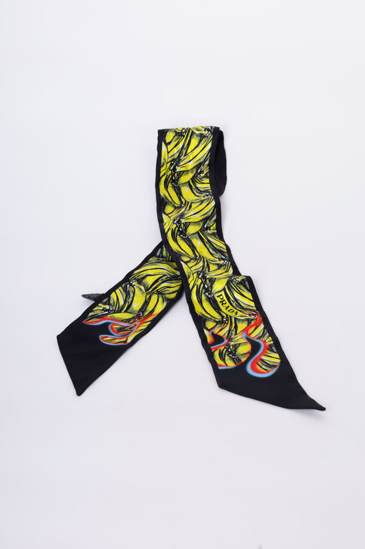 Prada Womens Black Scarf Size O/S