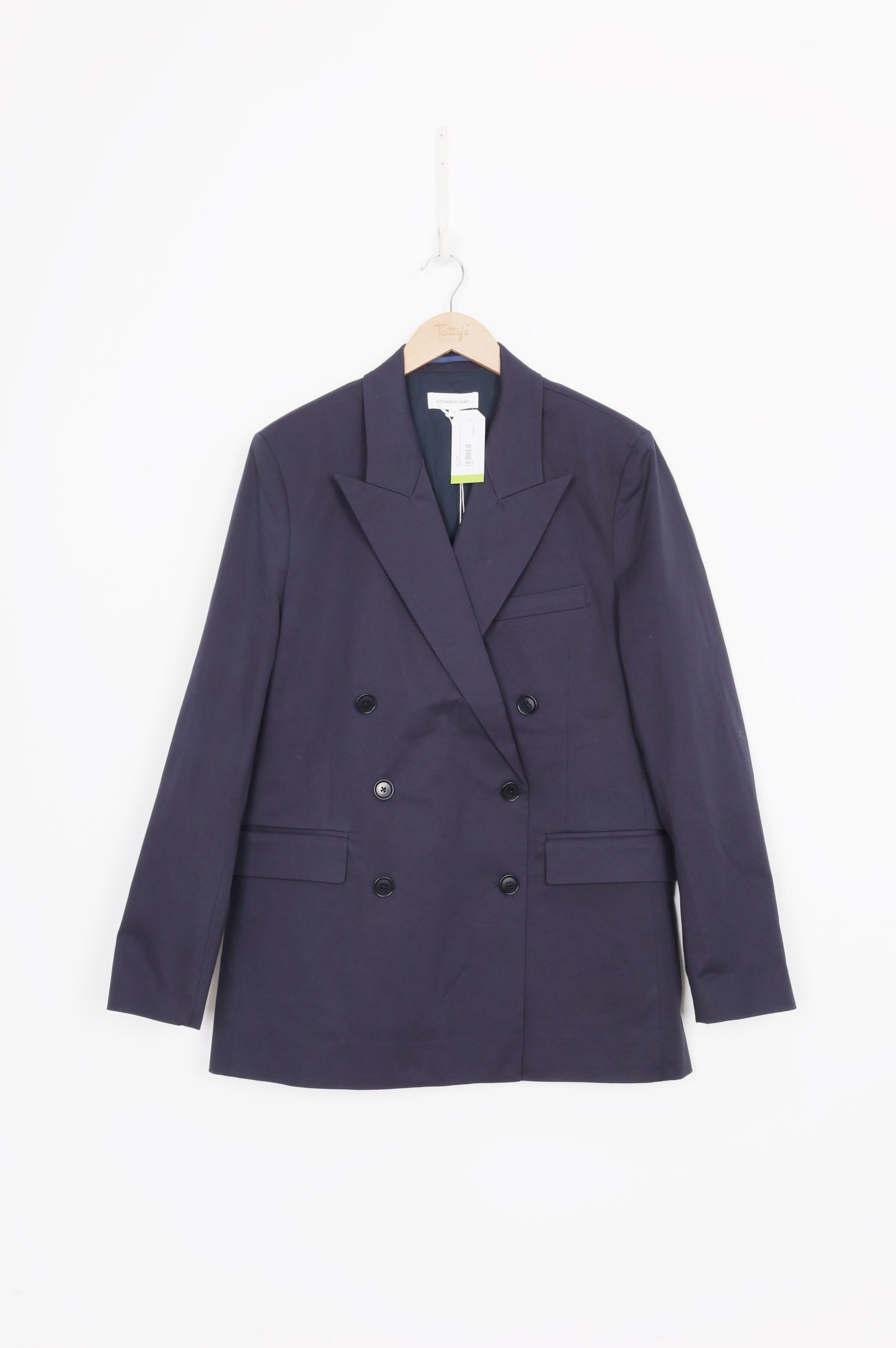 Assembly Label Womens Blue Blazer Size 12