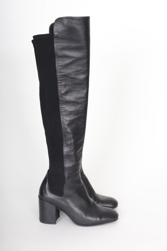 Stuart Weitzman Womens Black Boots  Size EU 38.5