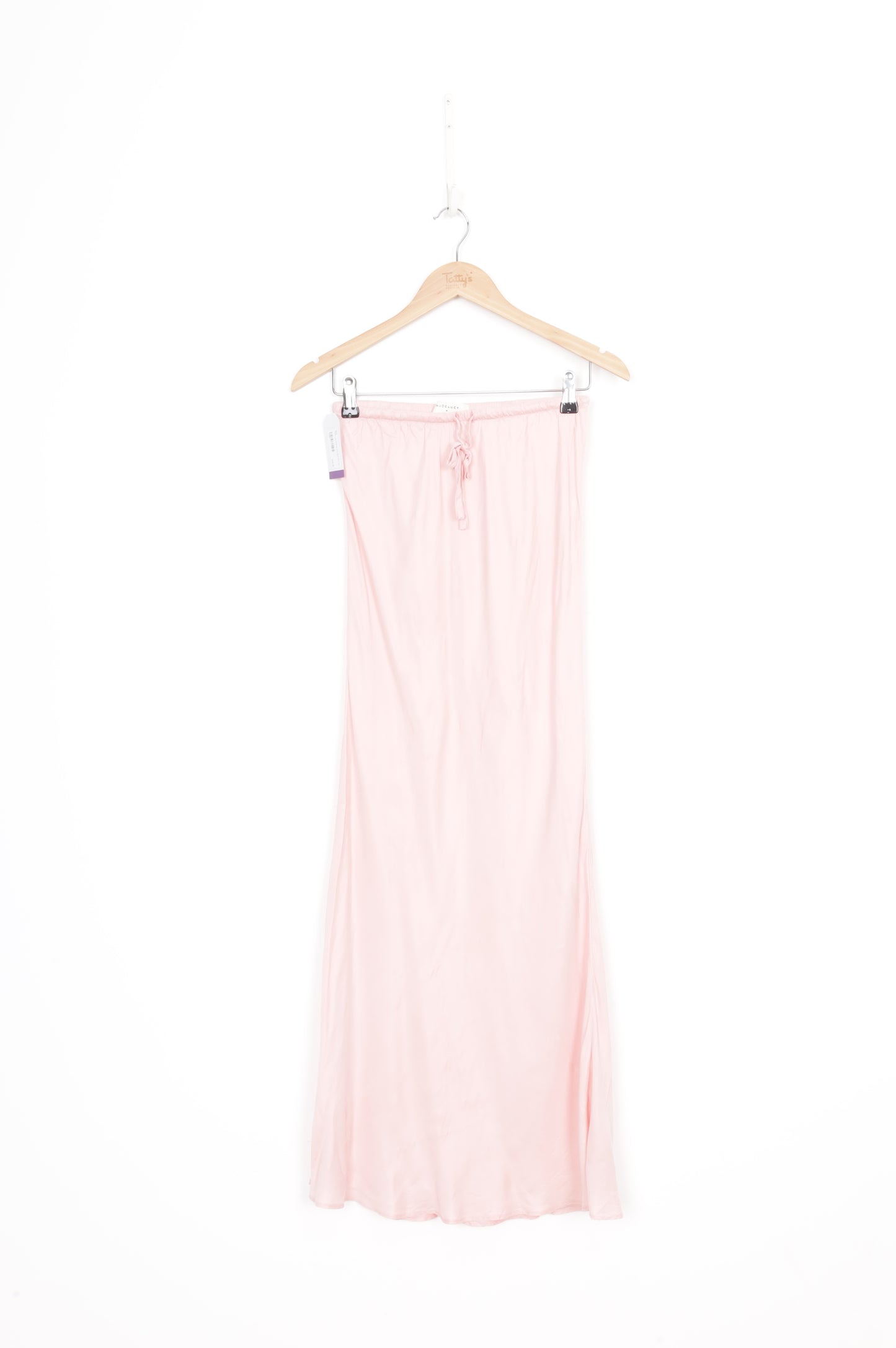 Nude Lucy Womens Pink Maxi Skirt Size M