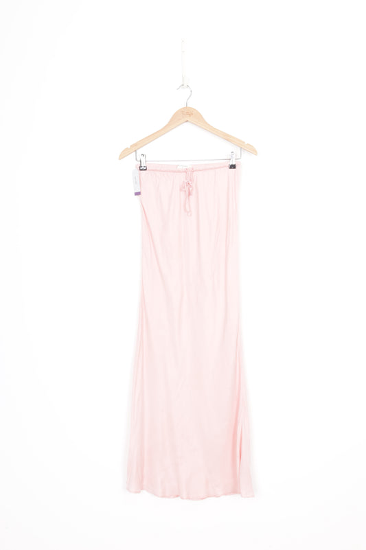 Nude Lucy Womens Pink Maxi Skirt Size M