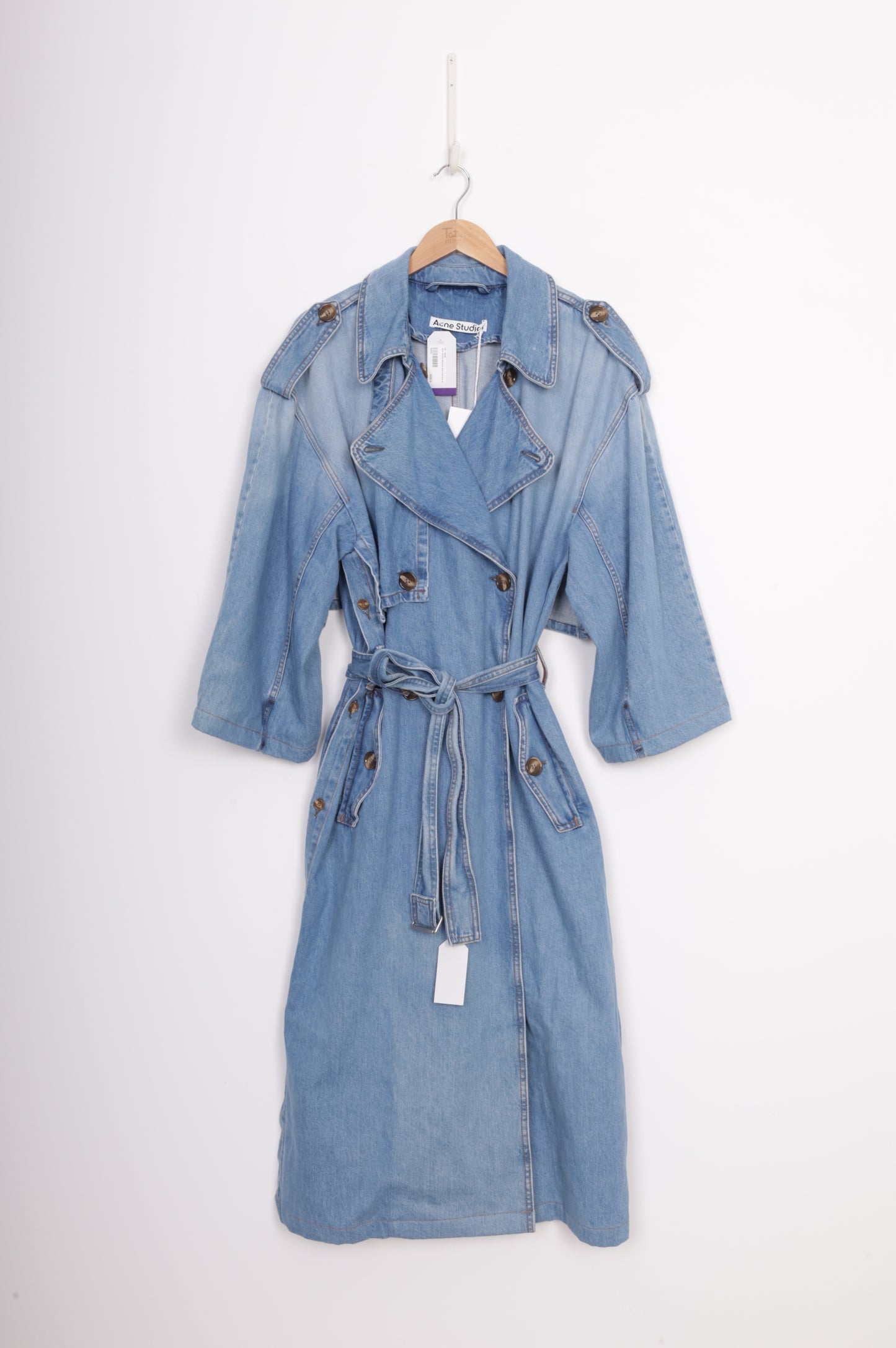 Acne Studios Womens Blue Coat Size 36