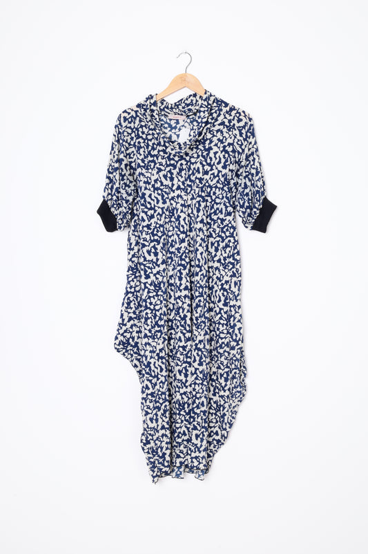 Sa.gom Womens Blue Dress Size S