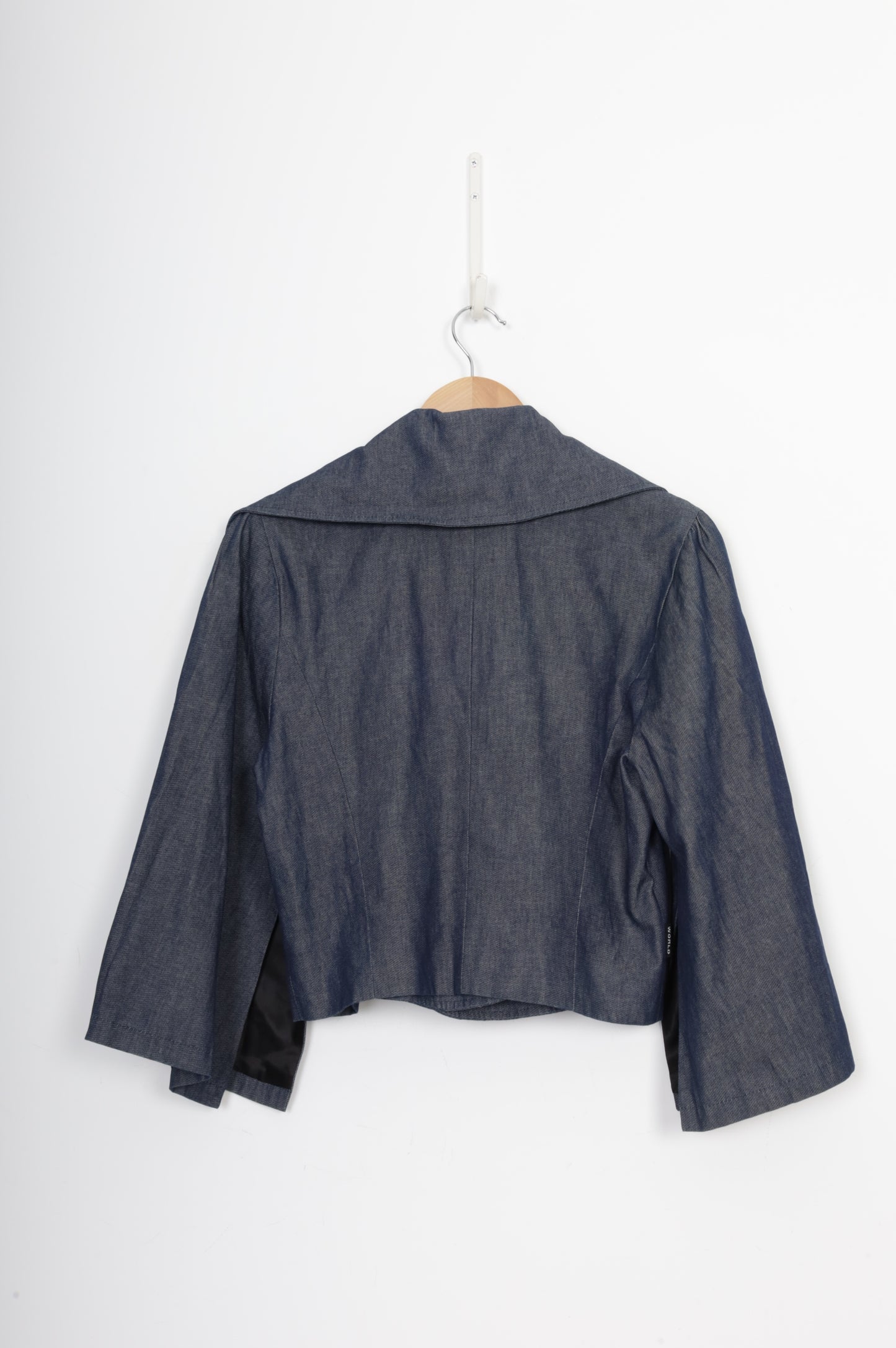World Womens Blue Blazer Size L