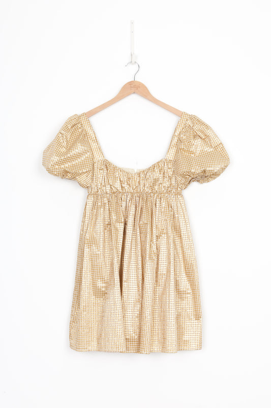 Maggie Marilyn Womens Gold Dress Size 6