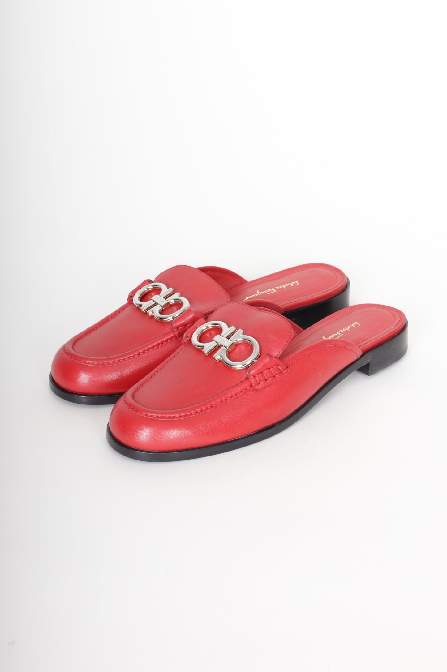 Salvatore Ferragamo Womens Red Shoes Size EU 38.5