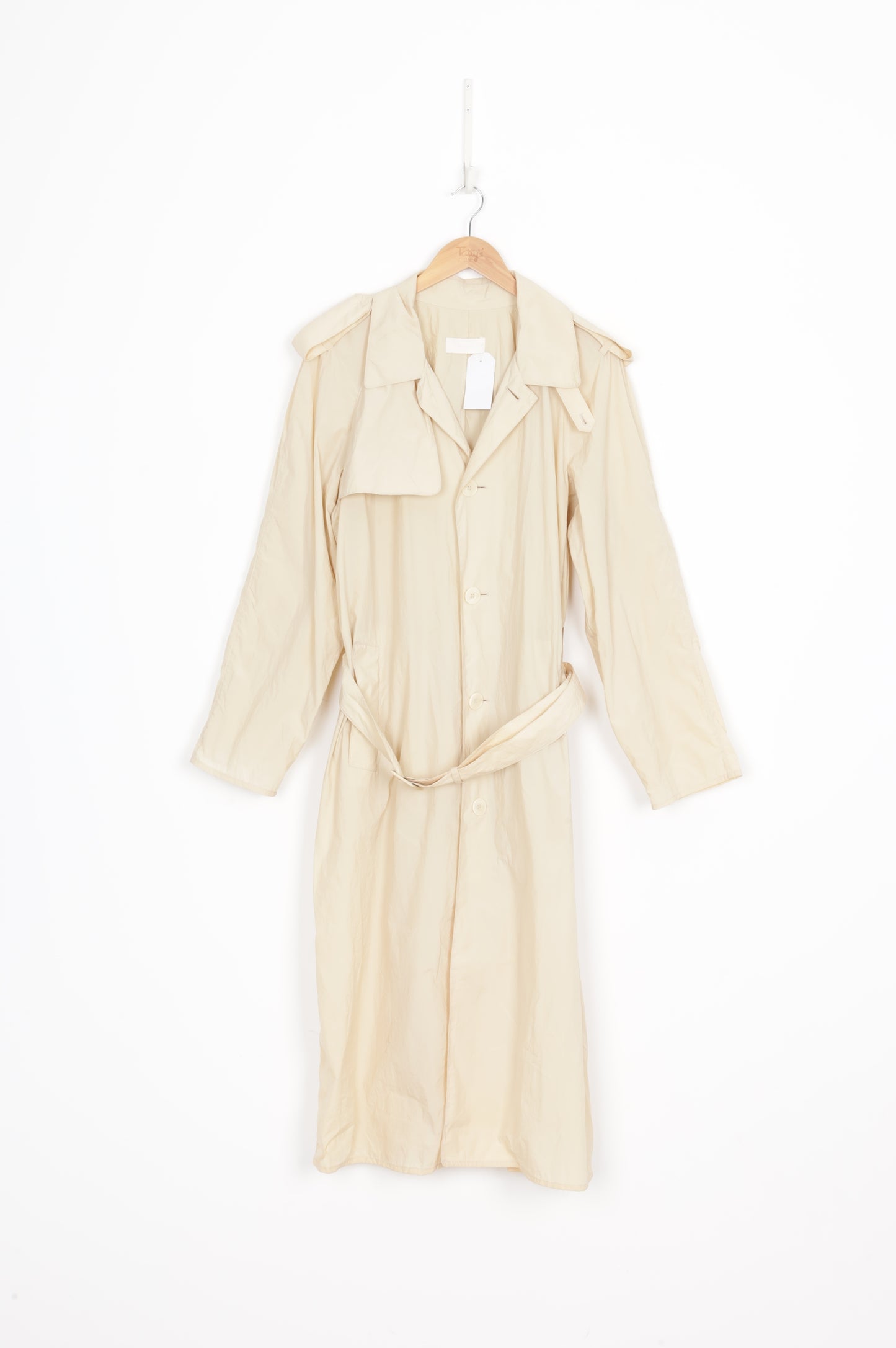 amomento Womens Beige Coat Size 0
