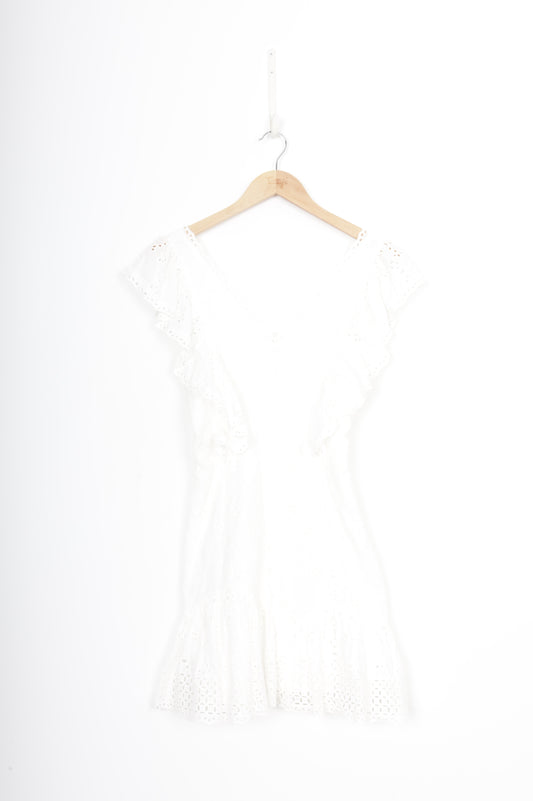 Love Shack Fancy Womens White Dress Size 4