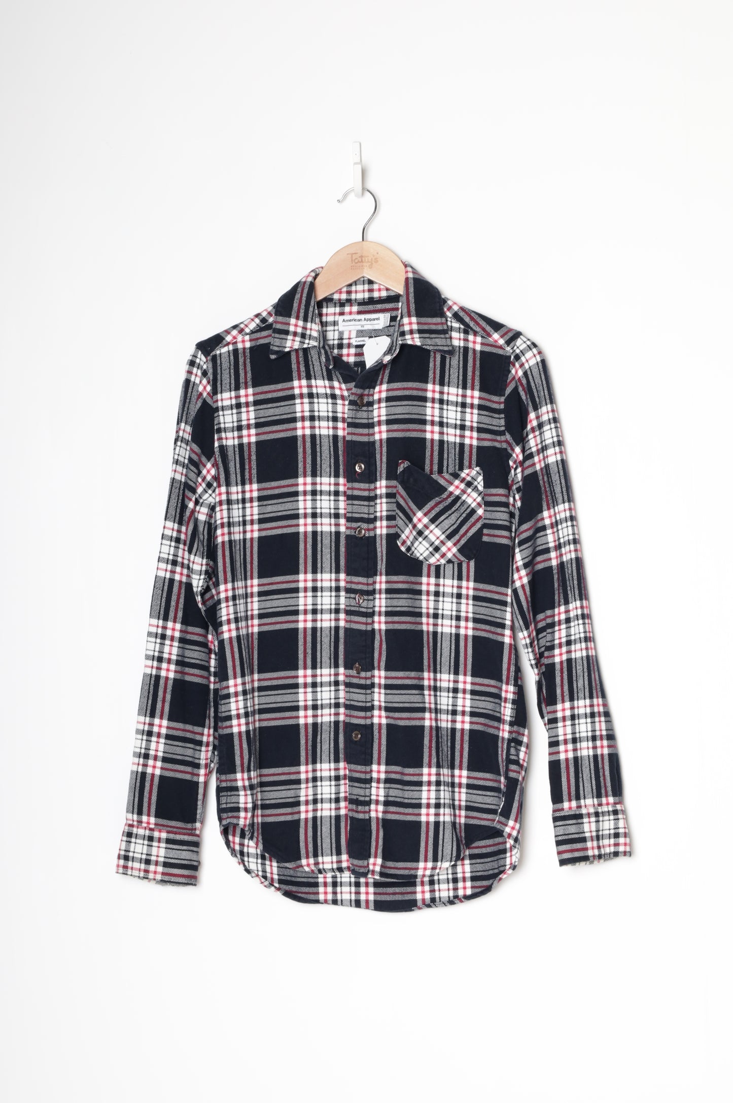 American Apparel Mens Black Shirt Size XS