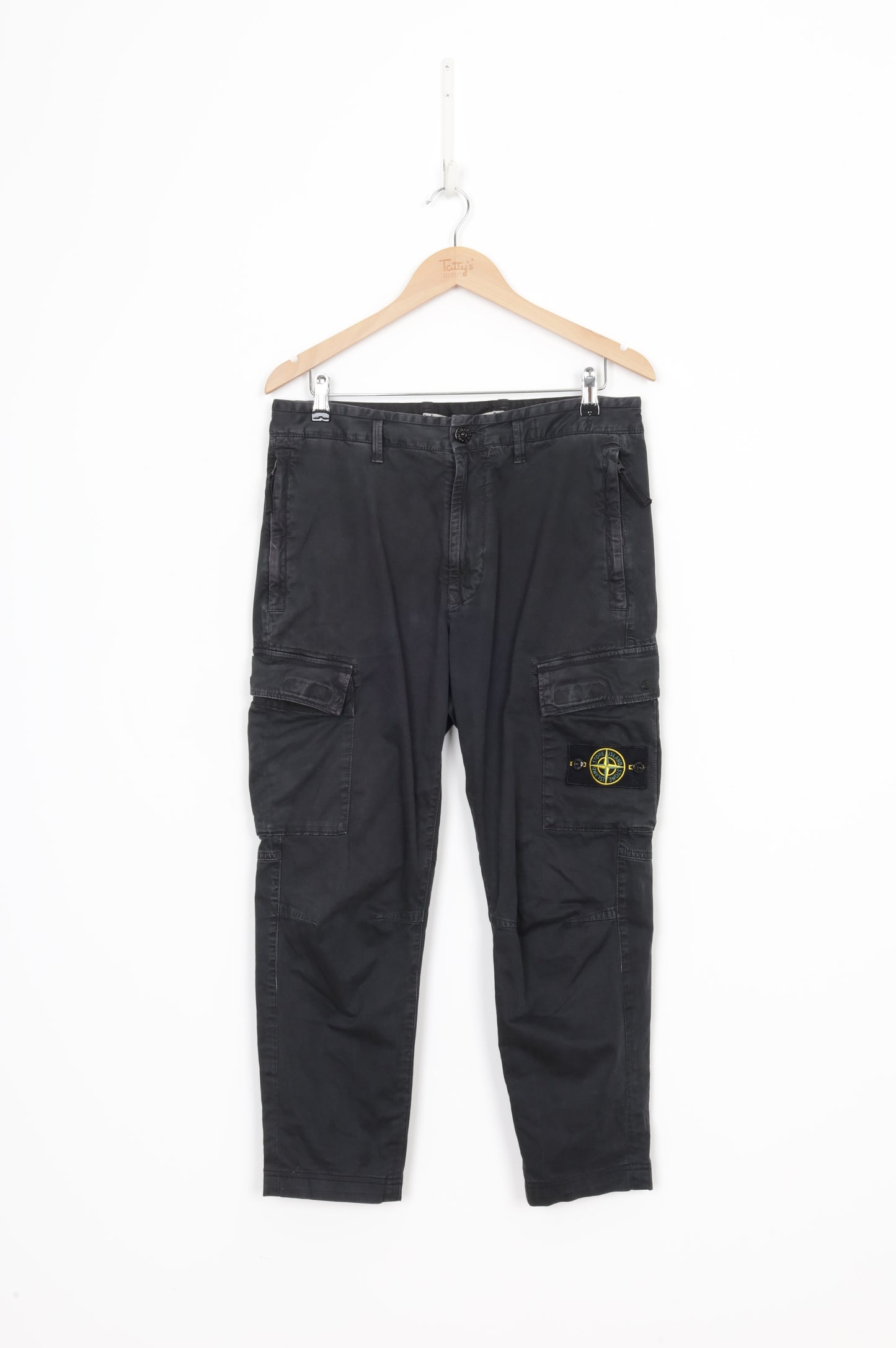 Stone Island Mens Black Pants Size W 31