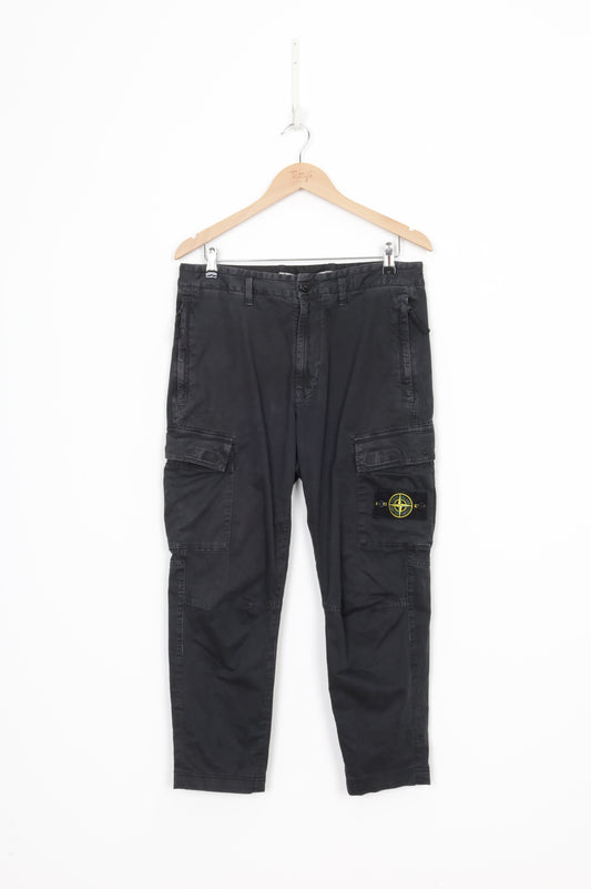 Stone Island Mens Black Pants Size W 31